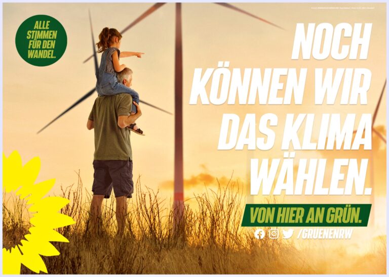 Grüner Landtagswahlkampf schont Ressourcen